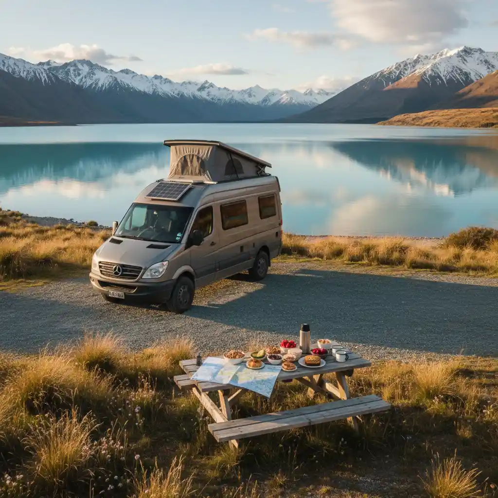 Gluten free road trip planning in New Zealand campervan
