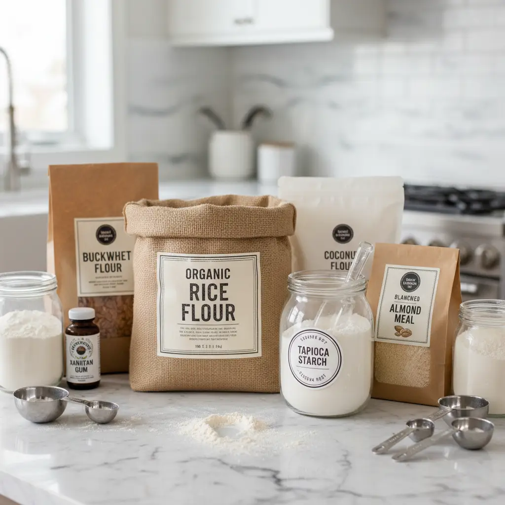 Assortment of New Zealand gluten free flour blends