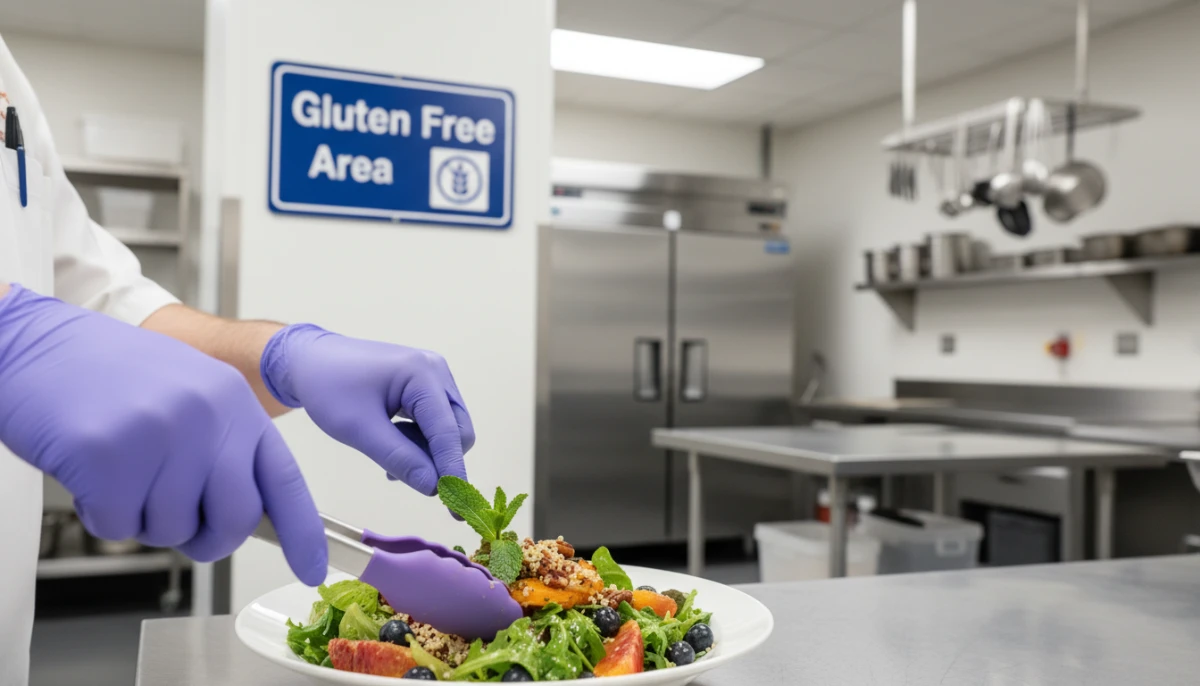 Chef preparing safe food at gluten free cafes Auckland