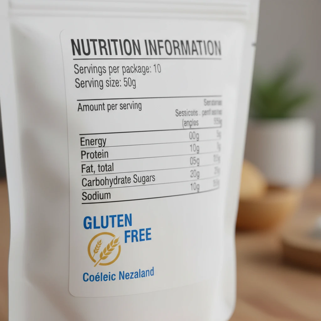 Coeliac New Zealand Crossed Grain Logo on packaging