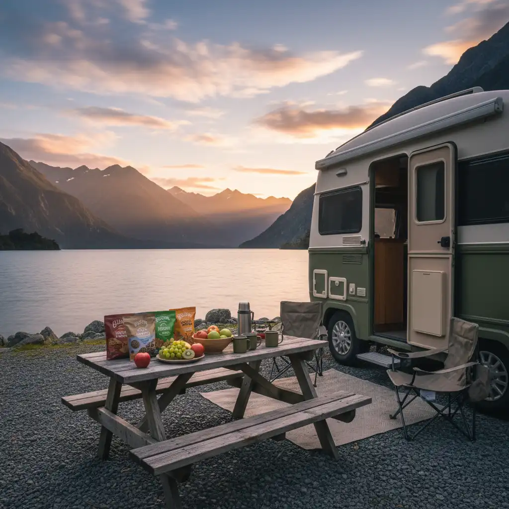 Gluten-free road trip setup in New Zealand