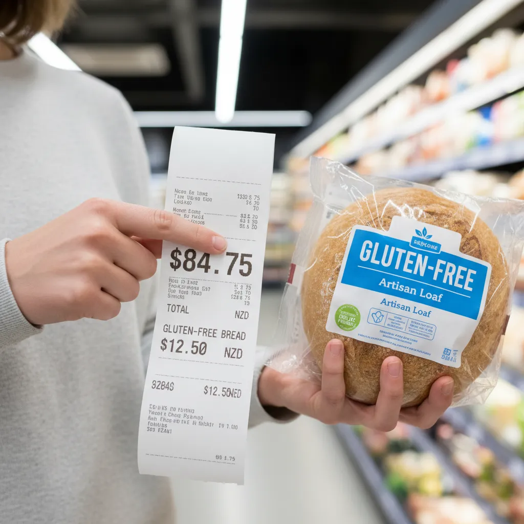 Cost of gluten free food in New Zealand supermarkets