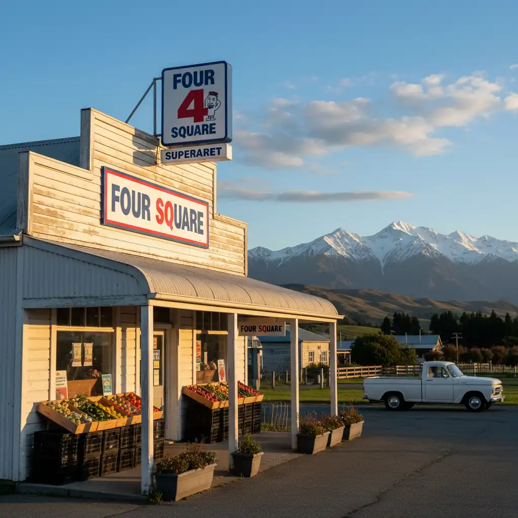 Rural NZ Four Square supermarket