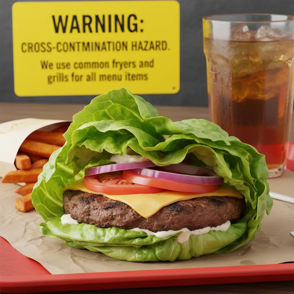 Lettuce wrap burger alternative