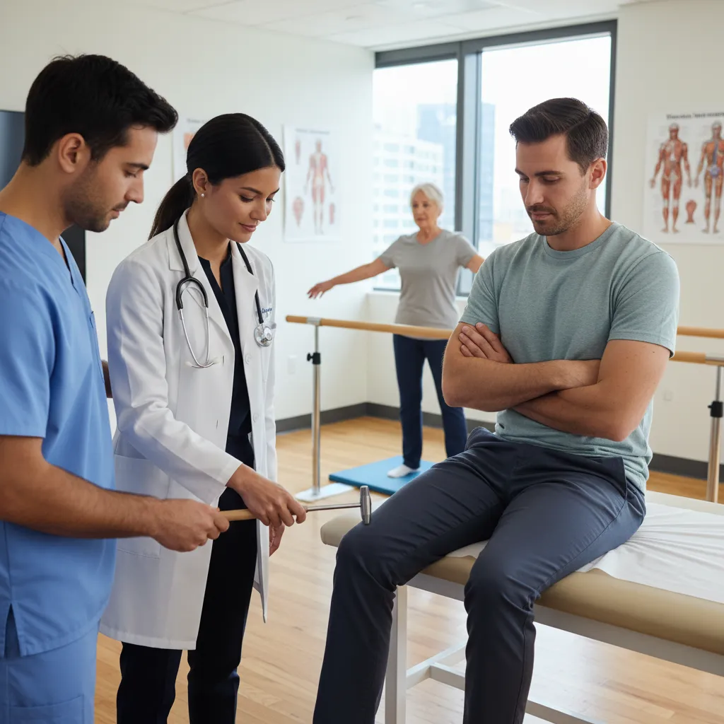 Neurological examination for gluten ataxia symptoms