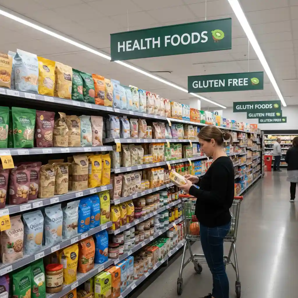 Shopping for gluten-free food in a New Zealand supermarket