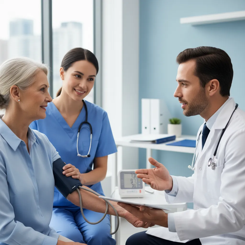 Patient undergoing annual medical review