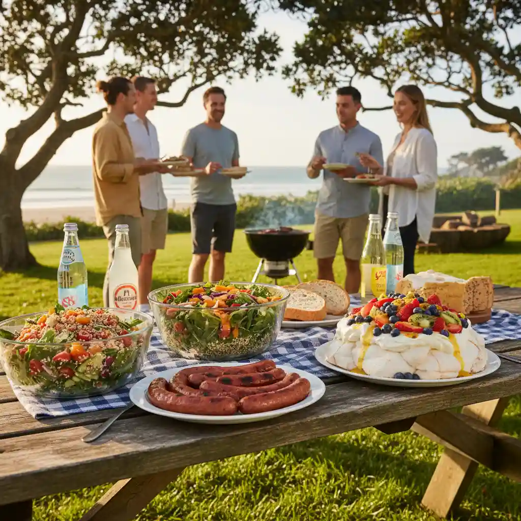 Traditional Kiwi BBQ with gluten free food options
