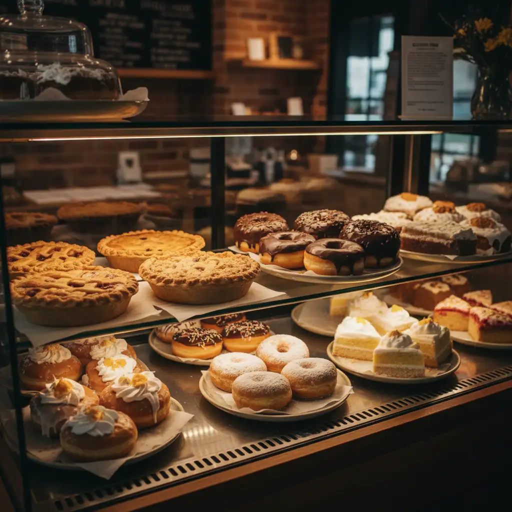 Dedicated gluten free bakery display case in New Zealand