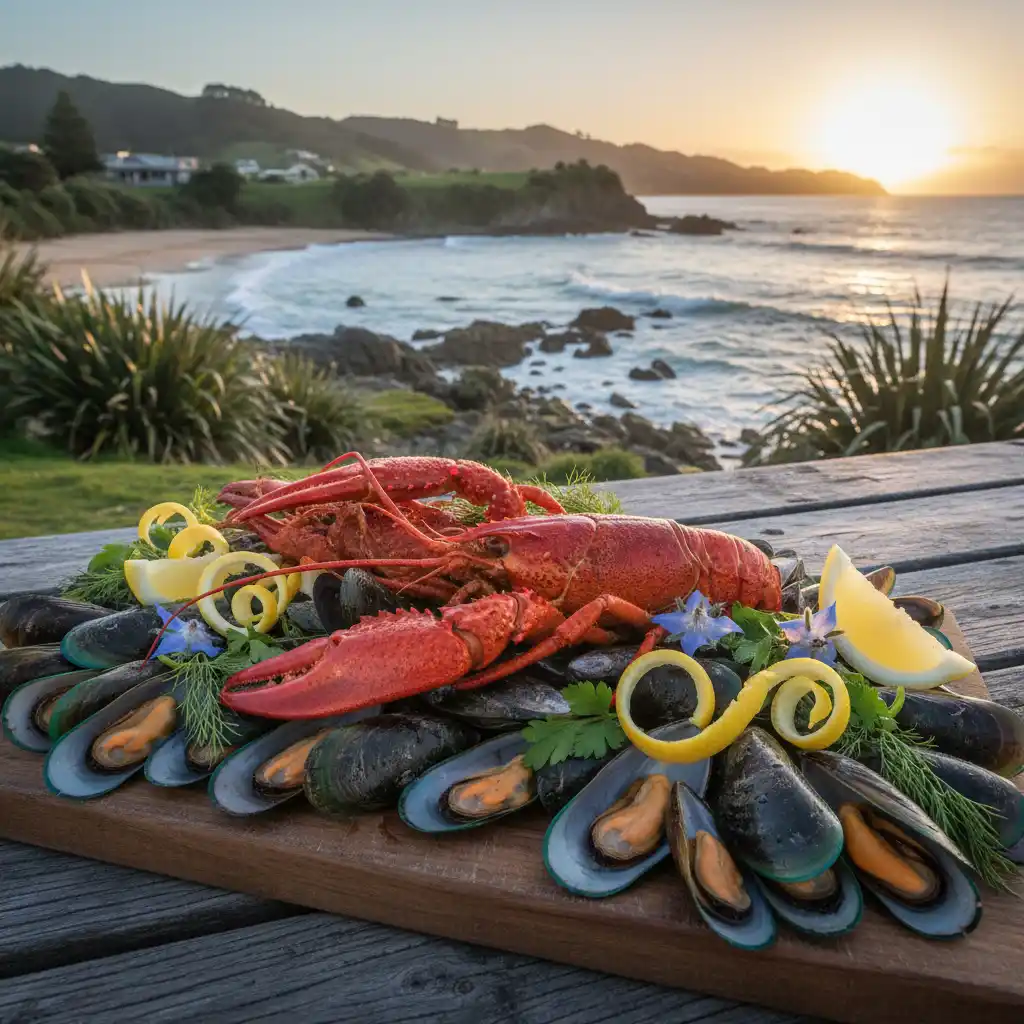 Fresh New Zealand seafood platter