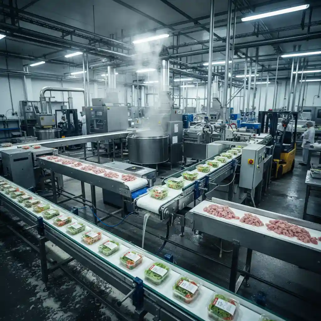 Industrial food processing conveyor belt