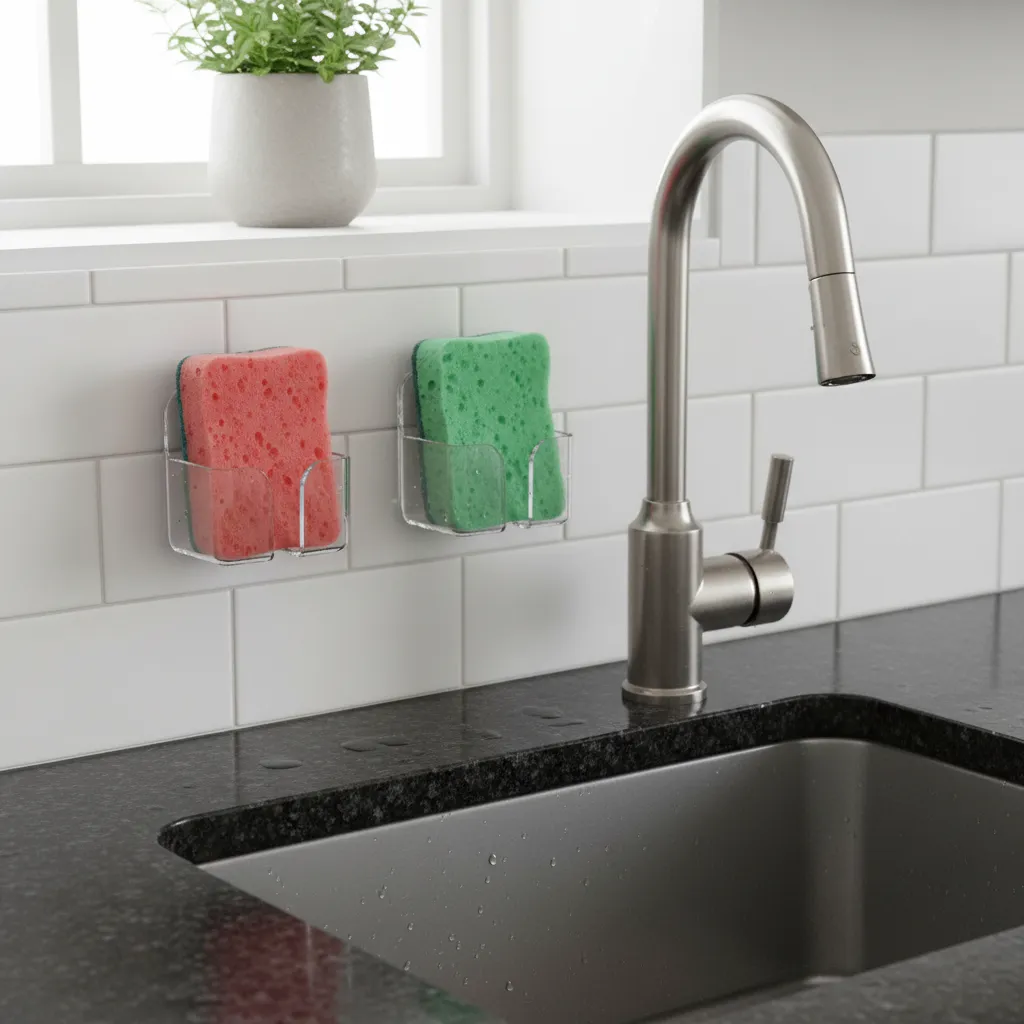 Color coded sponges to prevent cross contamination